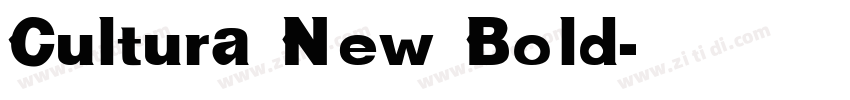 Cultura New Bold字体转换
